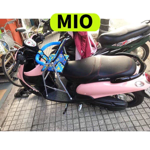 Ghế đi xe máy tay ga MIO , ghế ga xếp sắt sơn tĩnh điện gấp gọn , an toàn cho bé