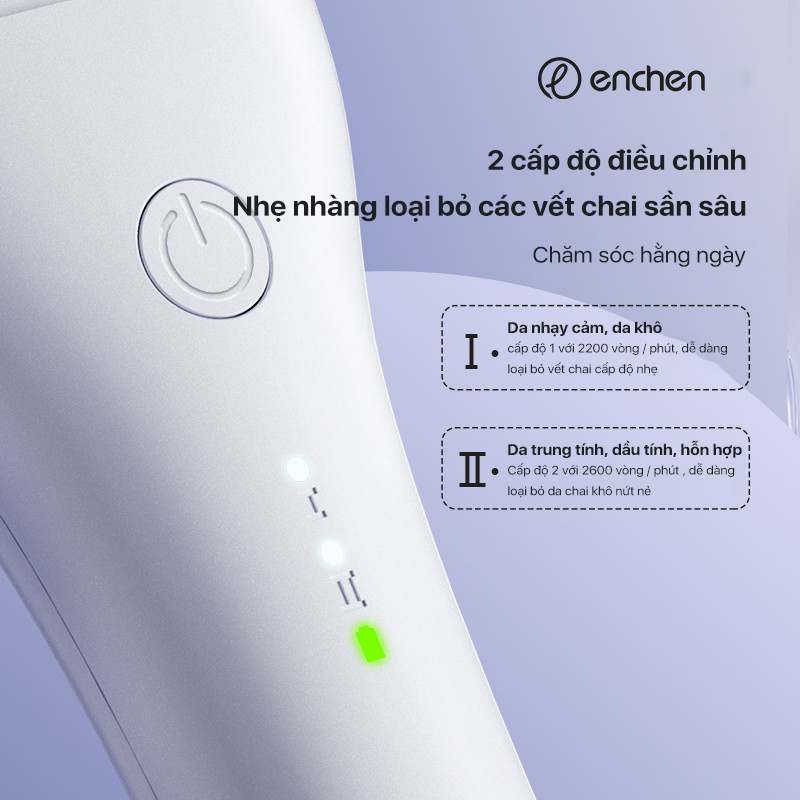 Ảnh Máy tẩy vết chai chân Enchen Rock chà và làm mịn chăm sóc gót chân 4