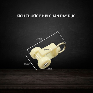 10 Bi Thanh Ray Rèm Vải Bằng Nhựa Màu Trắng Chắc Chắn Chạy Mượt