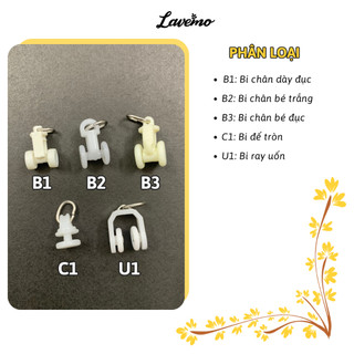 10 Bi Thanh Ray Rèm Vải Bằng Nhựa Màu Trắng Chắc Chắn Chạy Mượt