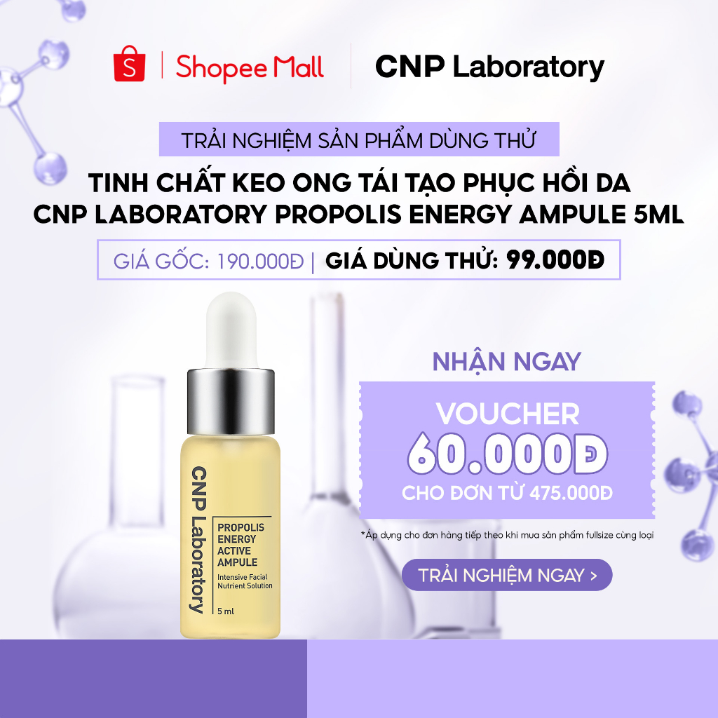 [HB Sample] Tinh chất keo ong tái tạo phục hồi da CNP Laboratory Propolis Energy Ampule 5ml