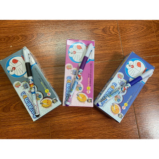 Sỉ hộp 20 bút gel Doraemon 012 nét 0.5mm mực xanh/đen/tím, bút gel học sinh Doremon 012