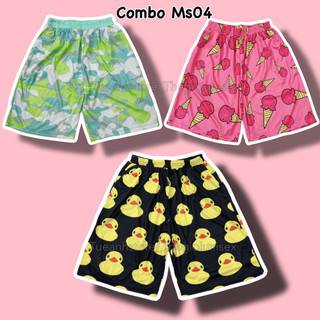 [COMBO 3-5 Quần] Quần Short lững Cartoon Unisex - Quần đùi hoạt hình nhiều hoạt tiết nam nữ Freesize 38-68kg TUEANHSTORE