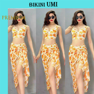 BIKINI 2 MẢNH GỌNG VUÔNG QUẦN CẠP CAO KÈM KHĂN NHIỀU HỌA TIẾT MỚI BIKINIUMI BIKINISTORE