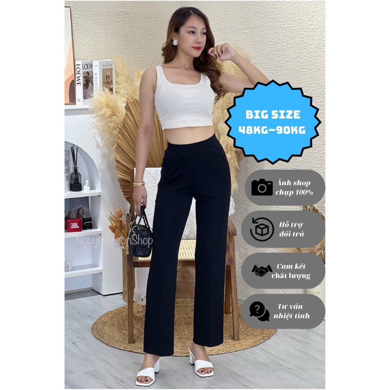 Quần dài nữ chất thun co giãn thoáng mát dày dặn hợp thời trang Bigsize mã SP020