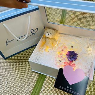 Combo Hộp Quà Tặng Sinh Nhật, Hộp Quà Valentine, Hộp Quà  Cửa Sổ Tặng Lễ Đặc Biệt Kèm Phụ Kiện Sang Trọng