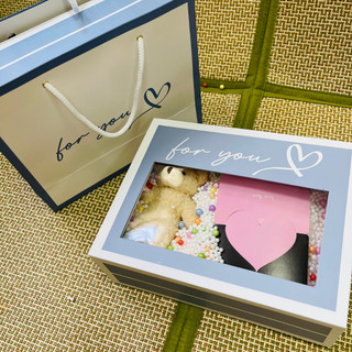 Combo Hộp Quà Tặng Sinh Nhật, Hộp Quà Valentine, Hộp Quà  Cửa Sổ Tặng Lễ Đặc Biệt Kèm Phụ Kiện Sang Trọng