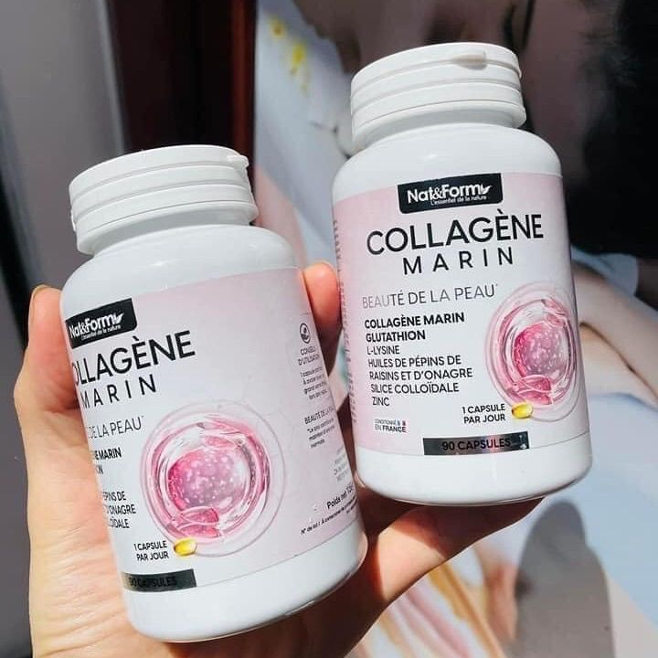 Viên uống Collagen Marin Nat & Form Pháp, 90 viên ( collagen Marin )