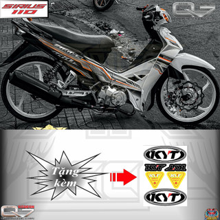 Tem rời sirius - in decal 3 lớp  - ko bay màu