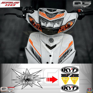 Tem rời sirius - in decal 3 lớp  - ko bay màu