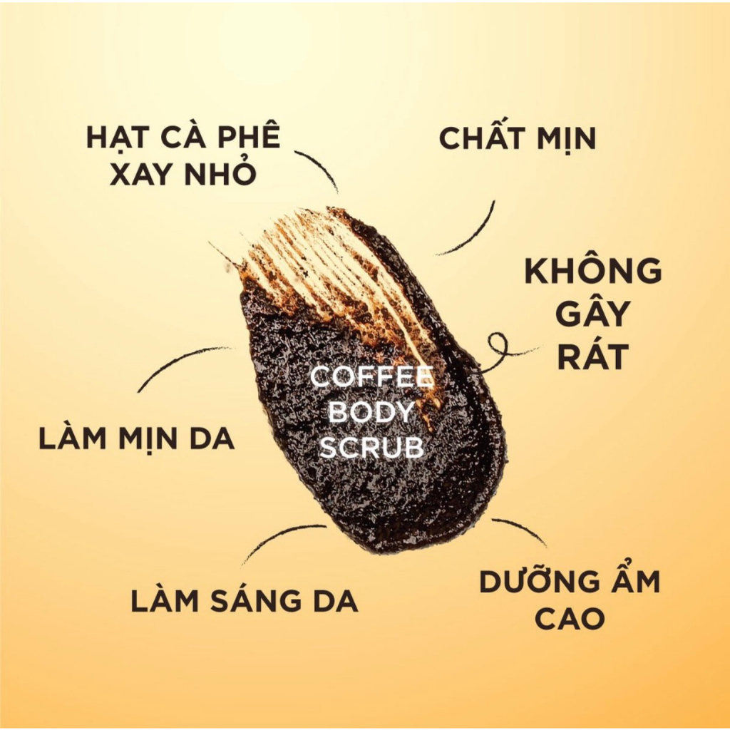 Tẩy da chết body, gel tẩy tế bào chết cà phê tại nhà giúp làm sạch da, da mịn màn, đều màu da và ngăn ngừa sạm da
