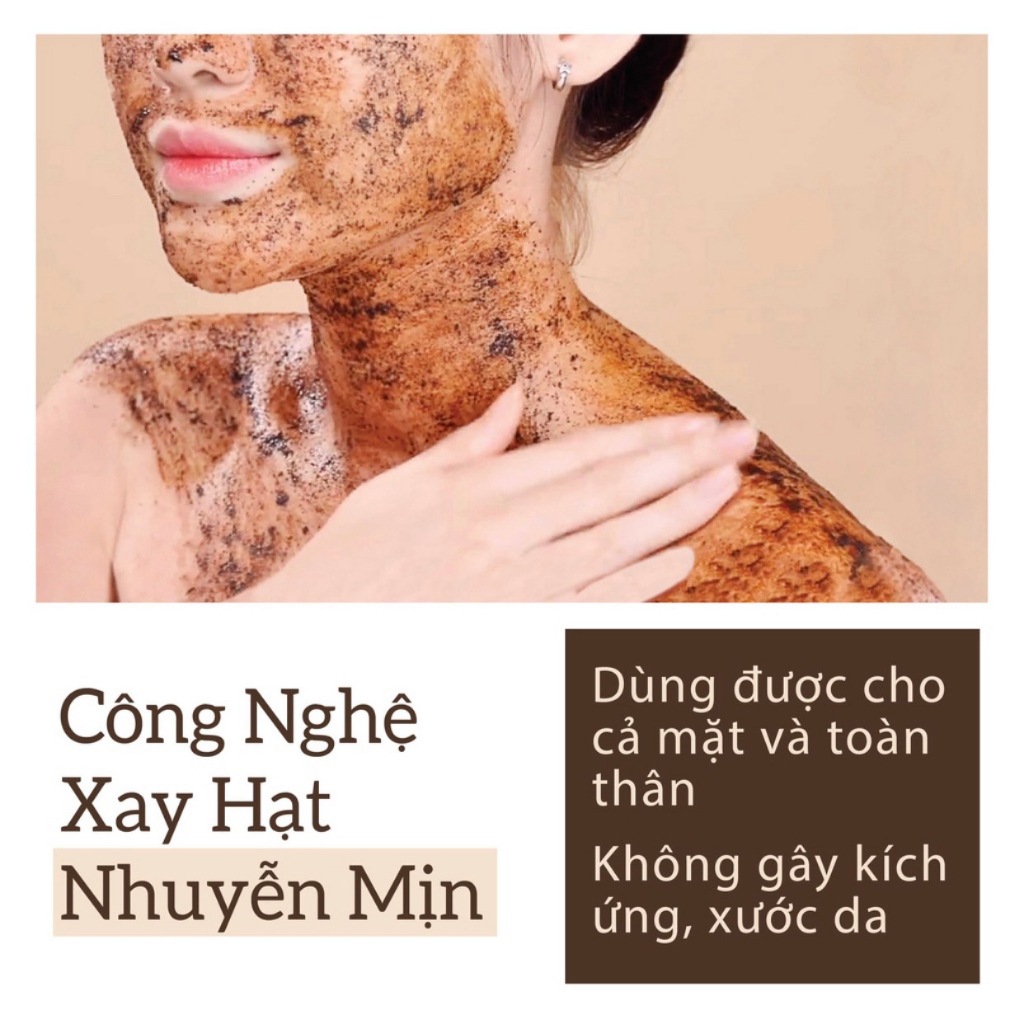 Tẩy da chết body, gel tẩy tế bào chết cà phê tại nhà giúp làm sạch da, da mịn màn, đều màu da và ngăn ngừa sạm da