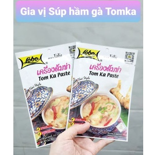 Gia vị Súp Gà Tom Ka Paste Lobo. Tom Ka Paste gói 50gr hiệu