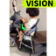 Ghế ngồi xe VISION CÁC NĂM sắt sơn xám cho bé (GỒM 1 GHẾ+ 1 DÂY ĐAI 100x4cm)