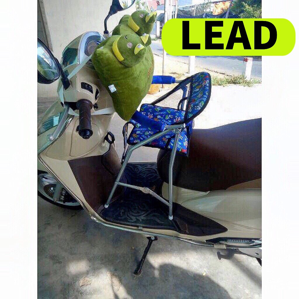Ghế cho bé ngồi xe LEAD SCR ACRUZO SHARK ,ghế ga xếp sắt sơn tĩnh điện gấp gọn