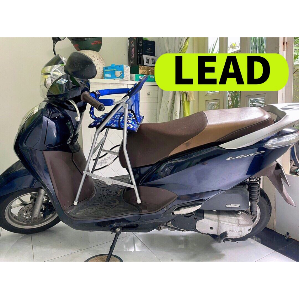 Ghế cho bé ngồi xe LEAD SCR ACRUZO SHARK ,ghế ga xếp sắt sơn tĩnh điện gấp gọn