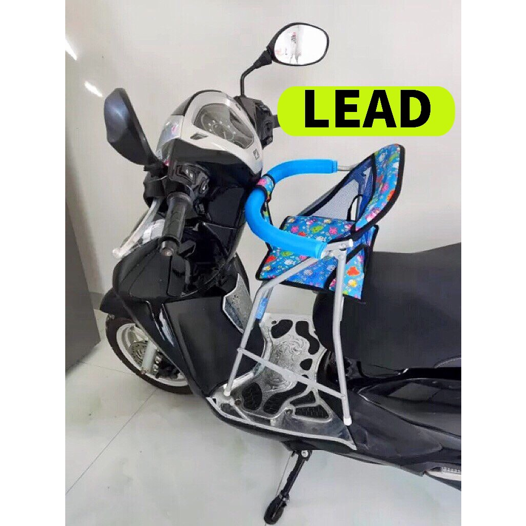 Ghế cho bé ngồi xe LEAD SCR ACRUZO SHARK ,ghế ga xếp sắt sơn tĩnh điện gấp gọn