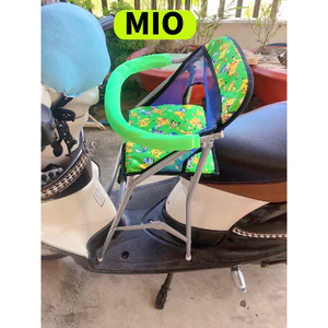 Ghế cho bé ngồi xe Mio, Ghế ga xếp gấp gọn sắt sơn tĩnh điện , an toàn cho bé