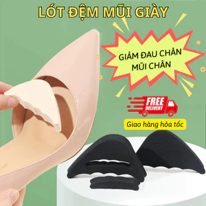 Lót đệm mũi giày chống rộng cao su non giảm đau chân. Lót mũi giày nữ giảm size êm chân