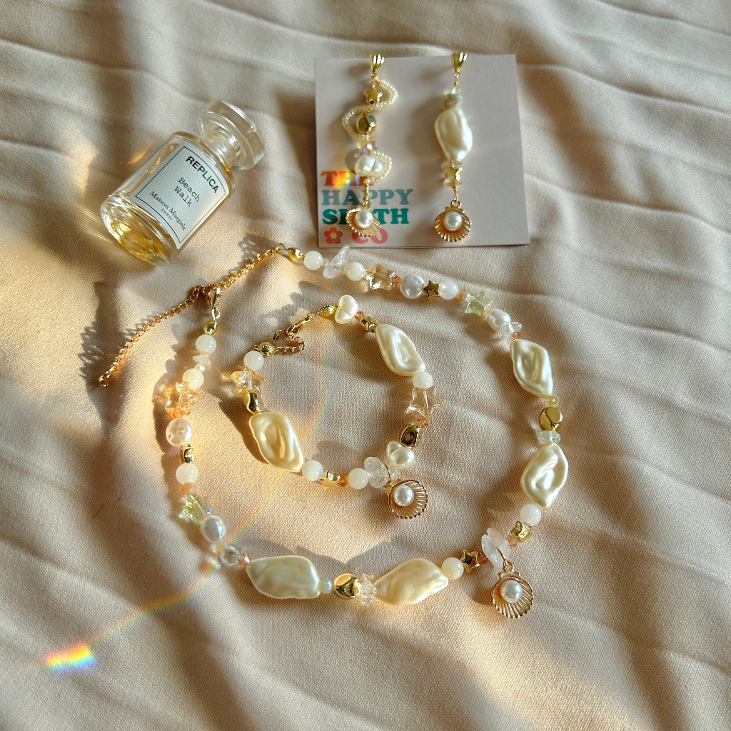 Set phụ kiện Seashell | Beaded Accesories | Shopee Việt Nam