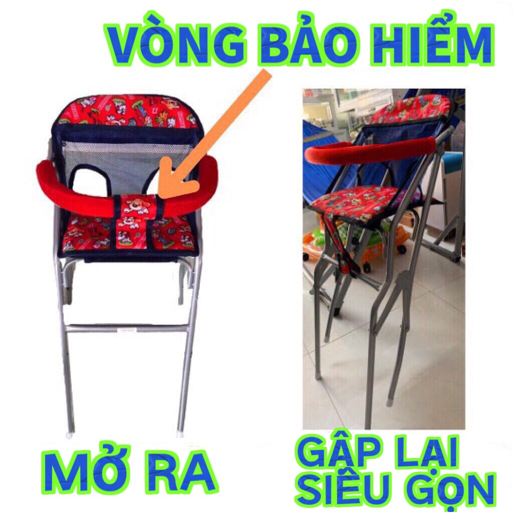 Ghế cho bé ngồi xe NVX , Ghế đi xe máy ,ghế ga xếp sắt sơn tĩnh điện gấp gọn ,  AN TOÀN
