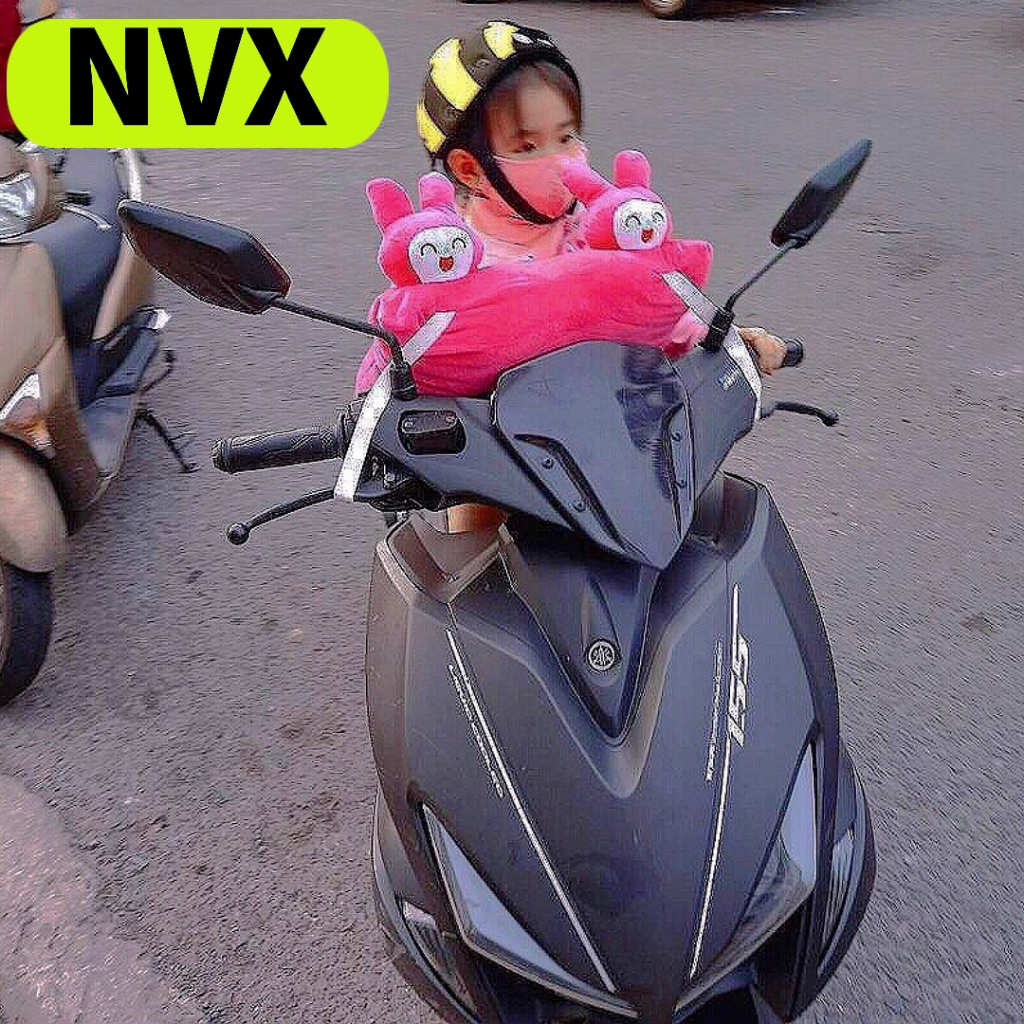 Ghế cho bé ngồi xe NVX , Ghế đi xe máy ,ghế ga xếp sắt sơn tĩnh điện gấp gọn ,  AN TOÀN
