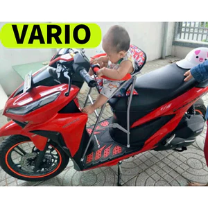 GHẾ NGỒI XE VARIO CHO BÉ , GHẾ GA XẾP SẮT SƠN TĨNH ĐIỆN GẤP GỌN