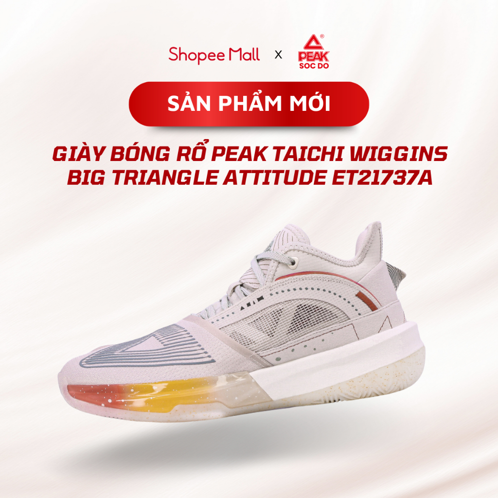 Giày Bóng Rổ Nam Peak Sóc Đỏ Taichi Wiggins Big Triangle Attitude 