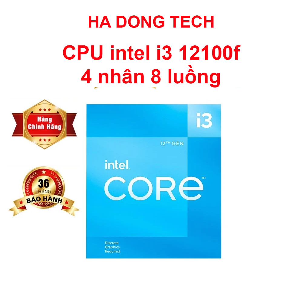 Cpu Intel Core I3 12100f 4 Nhân 8 Luồng 3 3 4 3 Ghz 12mb Shopee Việt Nam