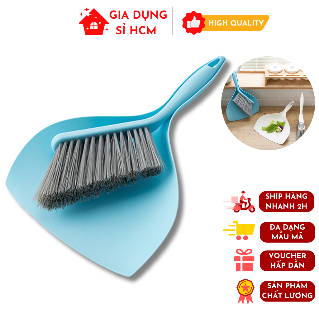 Bộ Chổi Quét Rác Mini Gồm Ky Hốt Rác Nhỏ Gọn, Quét Rác Làm Bếp, Bàn Làm ...