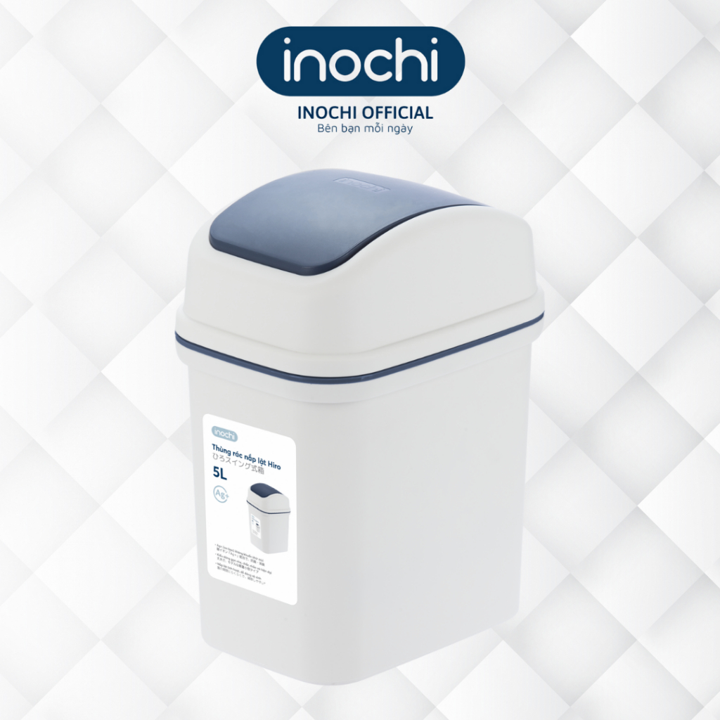Thùng rác nhựa lật Hiro 5L Inochi | Shopee Việt Nam