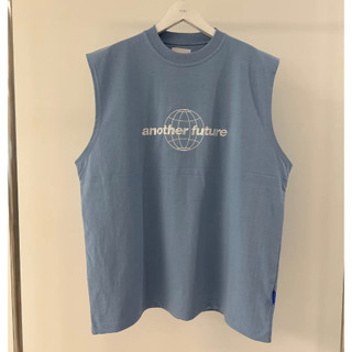 Áo Ba Lỗ Bo Cổ Sát Nách Phong Cách Tank Top Phối Chữ ANOTHERFUTURE Sành Điệu, Chất Liệu Cotton Lạnh Mát Mẻ, Thấm Mồ Hôi