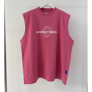 Áo Ba Lỗ Bo Cổ Sát Nách Phong Cách Tank Top Phối Chữ ANOTHERFUTURE Sành Điệu, Chất Liệu Cotton Lạnh Mát Mẻ, Thấm Mồ Hôi