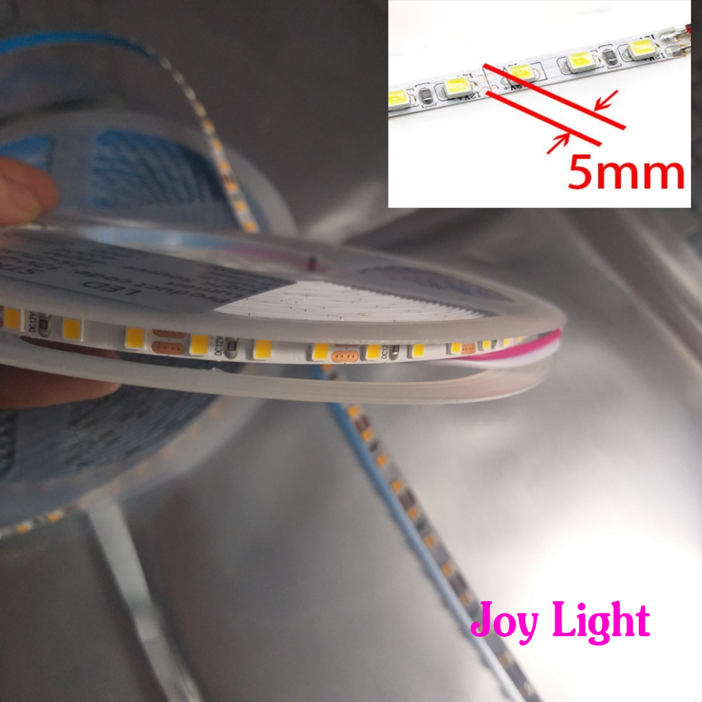 Cuộn 10m LED dây bản 5mm, 12V, 120led/m 4w/m sử dụng cho thanh nhôm ...