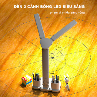 Đèn Học LED Có Màn Hình Hiển Thị Đồng Hồ Tích Điện, Đèn Bàn Học 3 Màu Ánh Sáng Chống Cận Thị