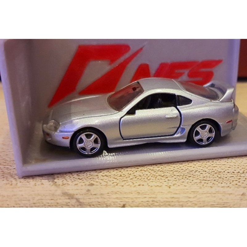 Xe mô hình Tomica 1:64, Toyota supra mk4, xám, loose, tặng hộp pvc bảo ...