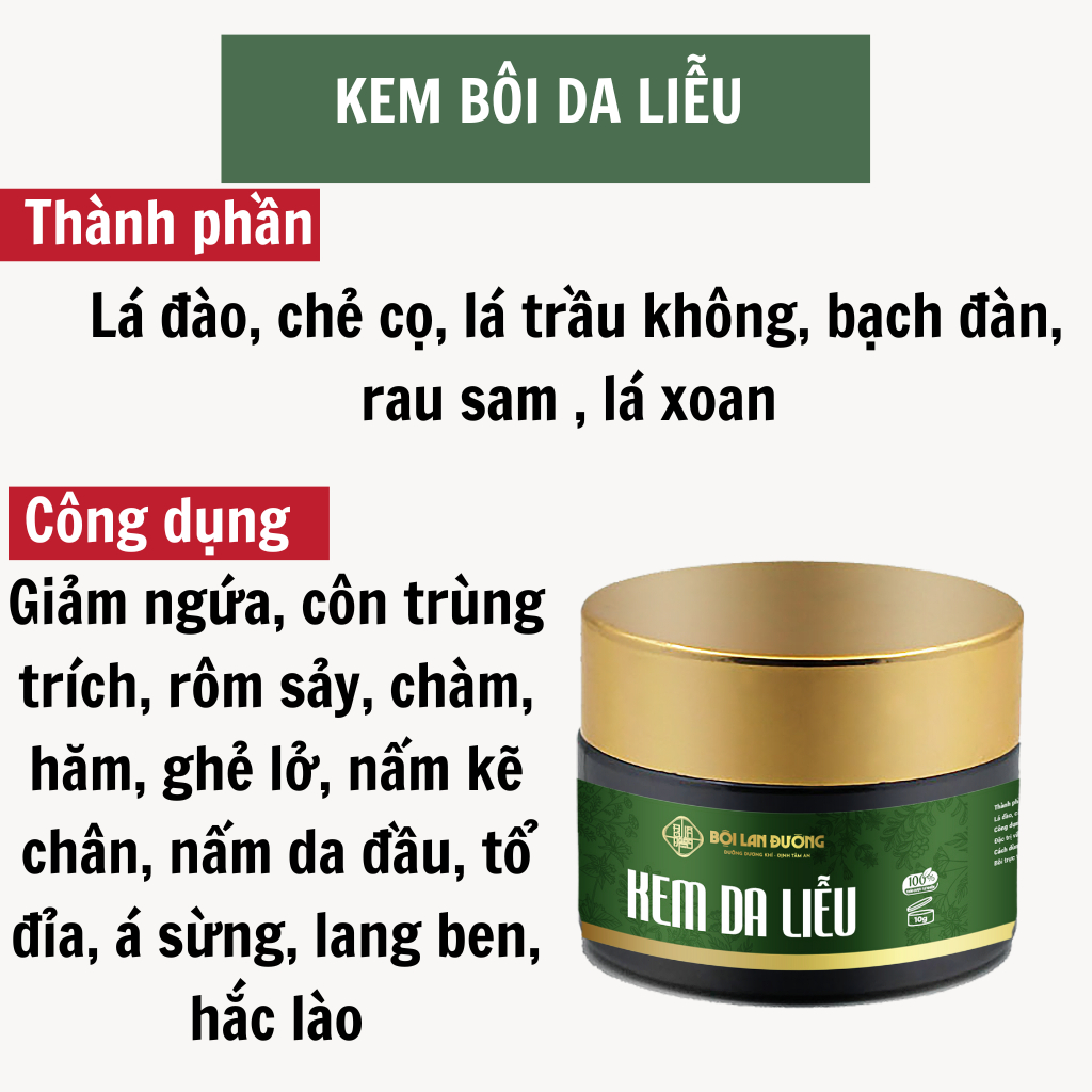 [Ngứa ghẻ lâu năm] Kem bôi da nấm ngứa tổ đỉa hắc lào mề đay zona ghẻ nước kem bôi da muỗi đốt, chữa nhiều nơi