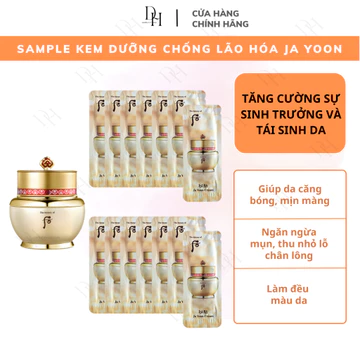 Combo 30 gói - Kem dưỡng chống lão hóa Whoo Cream cho da xỉn màu, da lão hóa, giúp trẻ hóa căng mịn làn da/ gói 1ml
