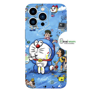Tấm dán Skin Mặt Sau Doremon MS05 FULL VIỀN 14 pro max , 13 pro max ,12 pro max , 11 pro max , xs max - FukiShop
