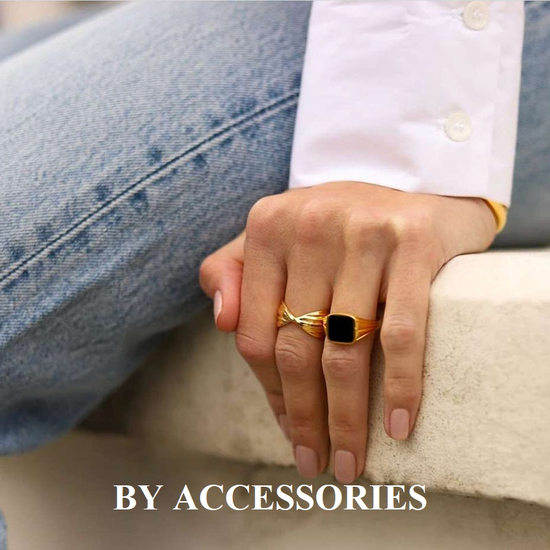 Nhẫn nữ titan kiểu nơ xoắn giữa vintage mạ vàng 18K không gỉ có màu trắng WR2321