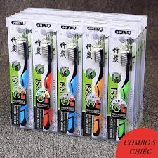 Bàn chải đánh răng than tre hoạt tính BOSSI Hàn Quốc cao cấp lông mềm an toàn tuyệt đối cho sức khỏe