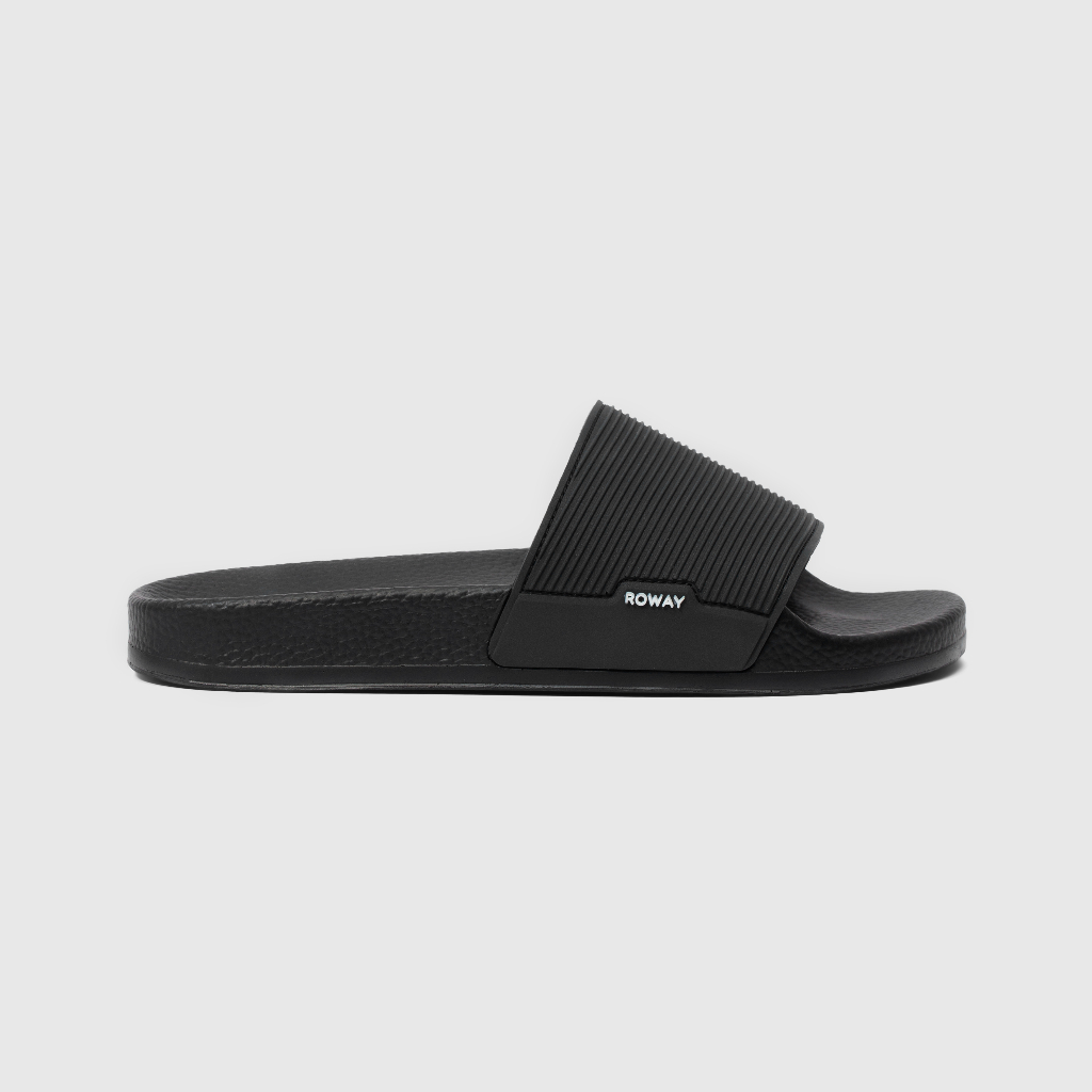 [MUA 2 GIẢM 30%] Dép quai ngang Roway Fullbox quai vân ngang | Đen ...