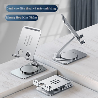 Giá Đỡ Điện Thoại Máy Tính Bảng Ipad Kim Loại Siêu Mỏng Trục Xoay 360° Gấp Gọn Tiện Dụng - KỆ ĐỠ ĐIỆN THOẠI IPAD IPHONE