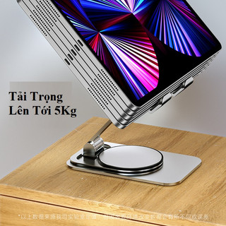 Giá Đỡ Điện Thoại Máy Tính Bảng Ipad Kim Loại Siêu Mỏng Trục Xoay 360° Gấp Gọn Tiện Dụng - KỆ ĐỠ ĐIỆN THOẠI IPAD IPHONE