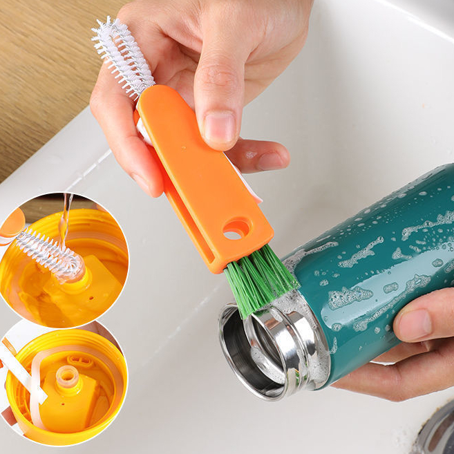 【Bán Sỉ】 ( BỘ CỌ BÌNH CỦ CÀ RỐT ) Cọ rửa đa năng không góc chết ...