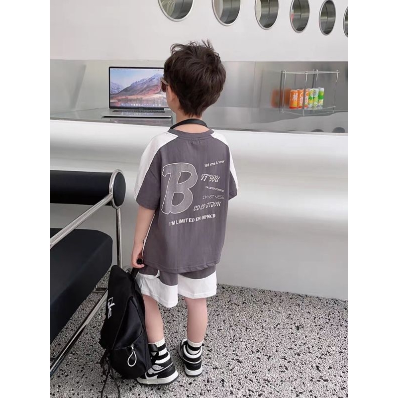 Bộ quần áo trẻ em 20-45kg hàng QC cao cấp Q038