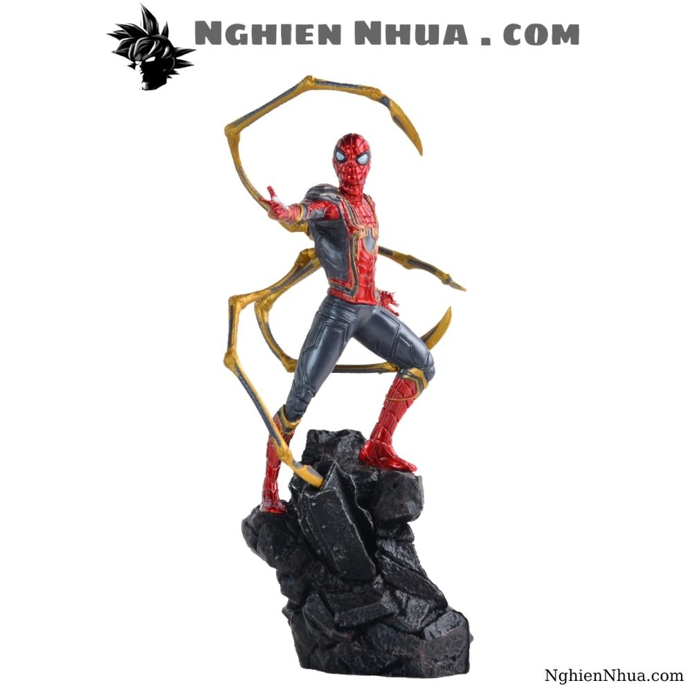 Mô Hình Avenger Người nhện Spider Man phóng tơ cao 23 cm nặng 430 Gram