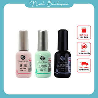 Base Top Hoa Hồng Youth Rose Chính Hãng Gel Liên Kết Phủ Bóng Cứng Móng Cao Cấp Nail Boutique