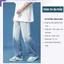 Quần jean nam form rộng loang nửa ống quần bò nam FABUMAN dáng rộng suông baggy phong cách style Hàn quốc 2023