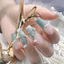 Set ngọc trai nhân tạo mix size đính móng - Ngọc trai nhân tạo nửa viên hai màu trắng và bày màu đính nail